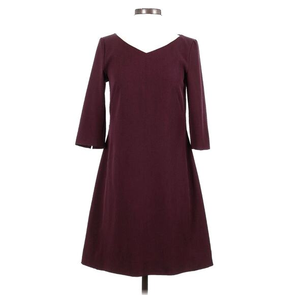MM LAFLEUR Women's Burgundy Soft A-line 3/4 sleeve dress size 16 Dresses